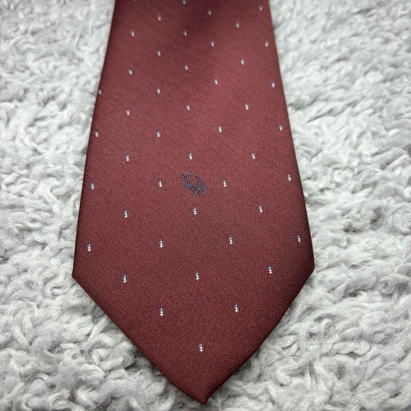 Christian Dior Neck Tie Mens Silk Blend Vintage Classic Designer Business Court - Picture 1 of 5